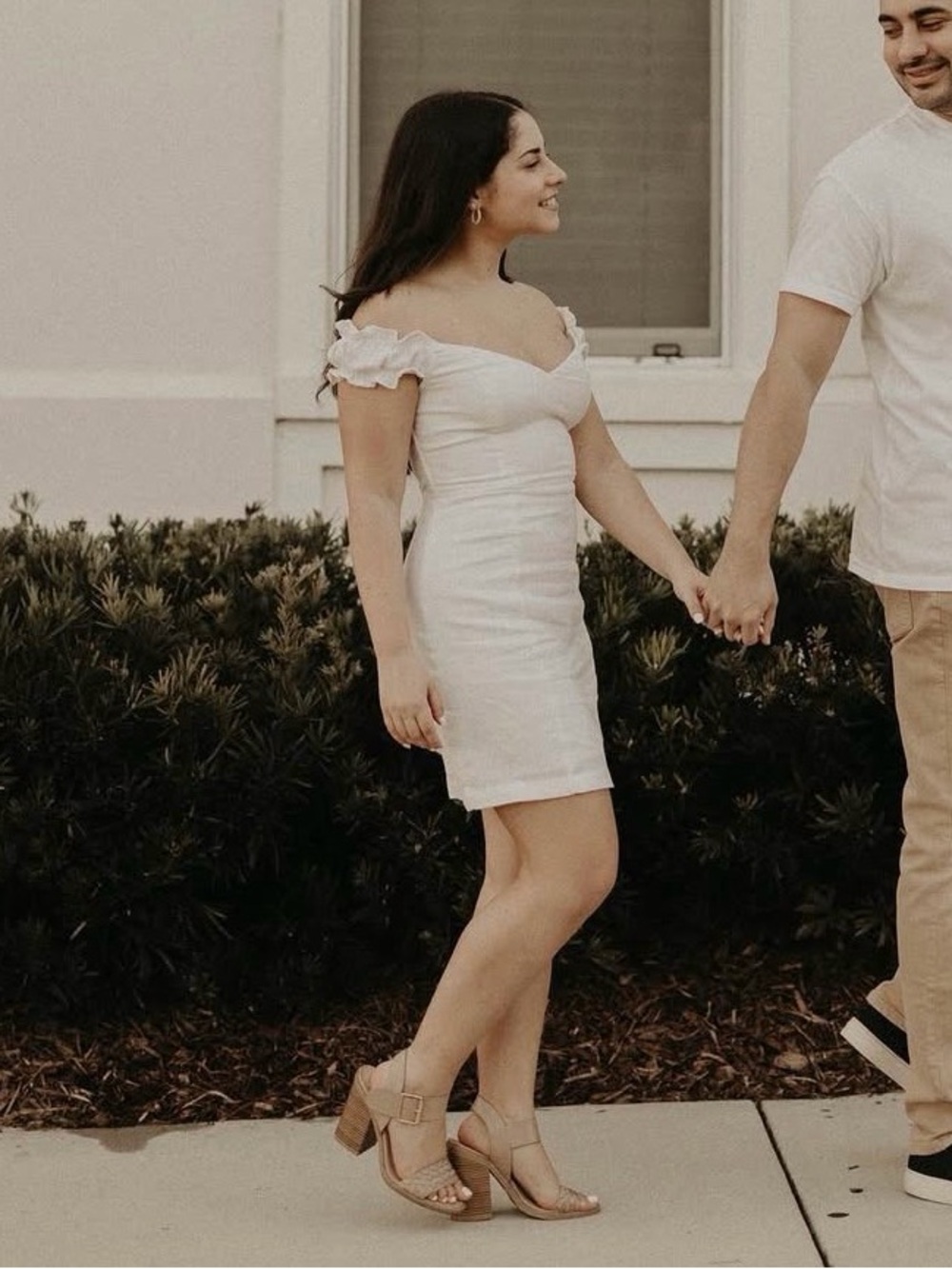 Abercrombie | linen blend mini dress